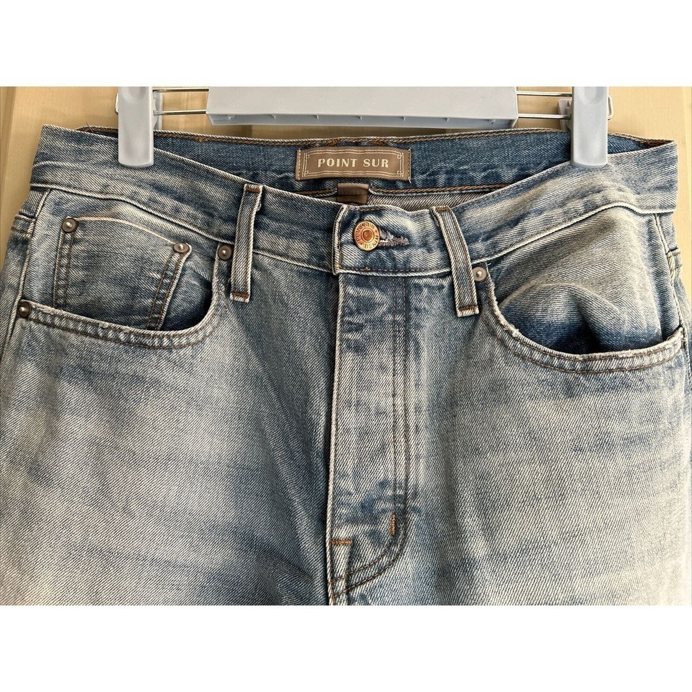 J.Crew Point Sur Canyon Mid-rise Boyfriend Jean Faded Blue Wash Selvedge Ed 27 - Picture 6 of 10